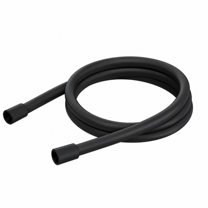 1.5m PVC Smooth Shower Hose – Black