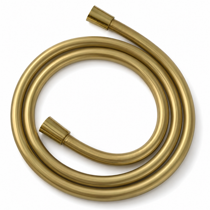 1.5m PVC Smooth Shower Hose – Brushed Brass