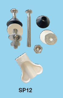 Euroshowers Toilet Seat Fixing Kits & Fittings | Top Fix, Bottom Fix & Bolts