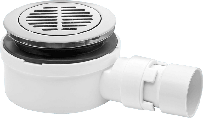 McAlpine 90mm Shallow Shower Trap ST90CPB-S-53 | Ultra-Low 53mm Profile