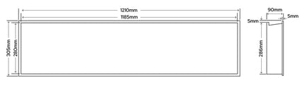 SycamoreLED LED Illuminated Shower Niche | Black, Brushed Brass or Gun Metal | TriGlow Tunable White | IP Rated