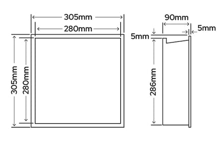 SycamoreLED LED Illuminated Shower Niche | Black, Brushed Brass or Gun Metal | TriGlow Tunable White | IP Rated