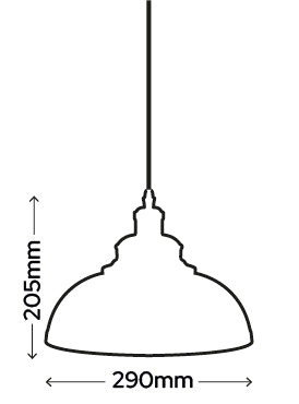 IP44 Yuna Black Pendant Light - E27 Adjustable 1.5m Cable Contemporary Bathroom