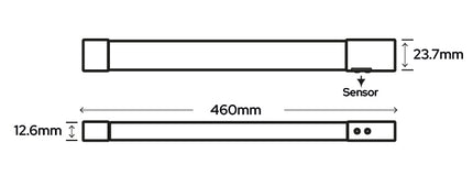 12V Auto LED Drawer Lights – Infrared Sensor | 360–960mm | Stainless Steel | 4000K