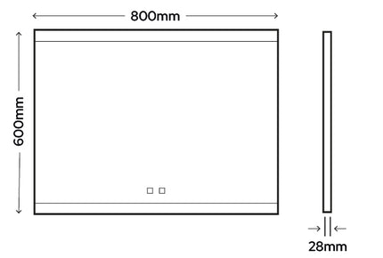 Harmonia Smart LED Mirror with Bluetooth Audio