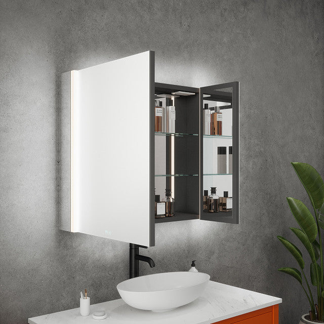 Sycamore Symphony LED Mirror Cabinet | Bluetooth | USB Charging | Tunable White | 3 Sizes