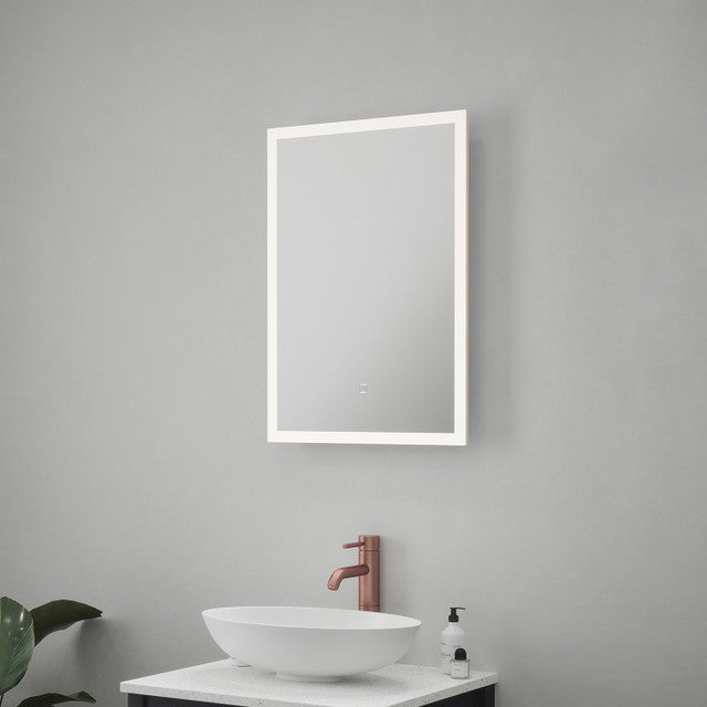 Essential Elegance LED Mirror with Shaver Socket - 700mm x 500mm Natural White