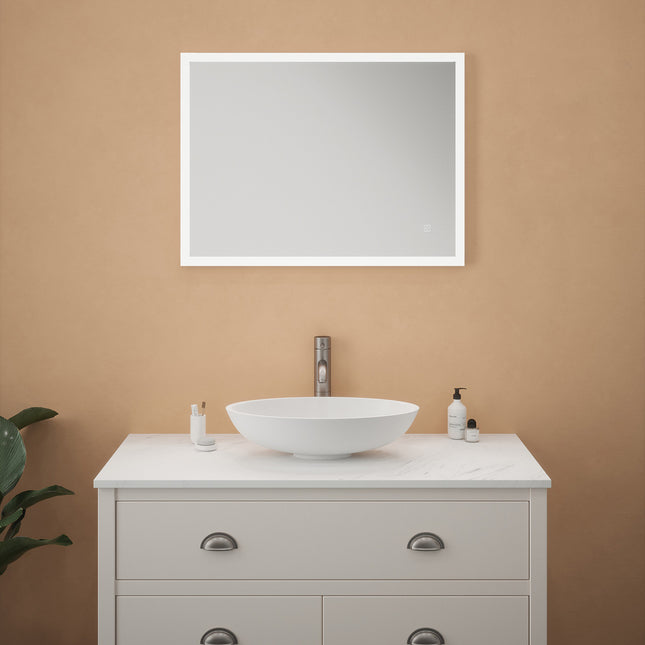 Versatile Clarity LED Mirror - 800mm x 600mm with Extended Demister & Touch Control