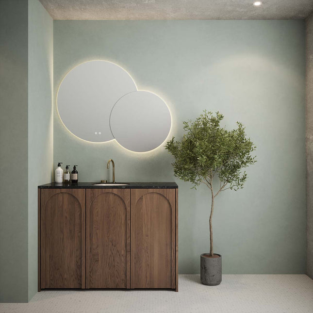 Lumière Dual Round LED Mirror with Tunable Lighting