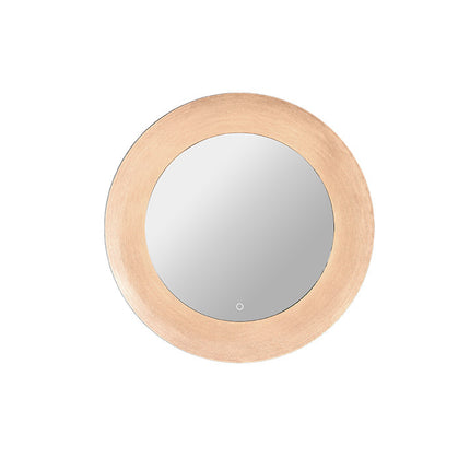 Celestia Tunable LED Mirror 650mm Round - Rose Gold Concave Frame with Back-Lit Border