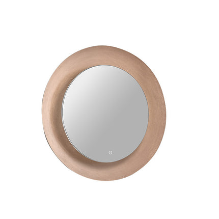 Celestia Tunable LED Mirror 650mm Round - Rose Gold Concave Frame with Back-Lit Border