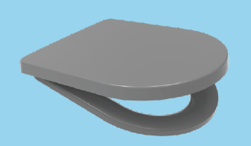 Euroshowers Rainbow Soft Close Toilet Seat | D-Shape | 5 Colours | Duroplast