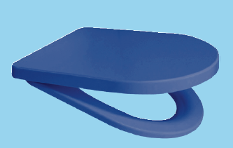 Euroshowers Rainbow Soft Close Toilet Seat | D-Shape | 5 Colours | Duroplast