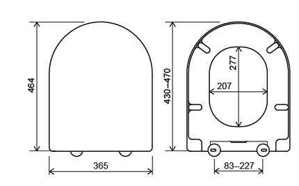 Euroshowers Rainbow Soft Close Toilet Seat | D-Shape | 5 Colours | Duroplast