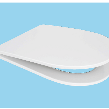 Euroshowers Short D Slim Soft Close Toilet Seat | Duroplast | White