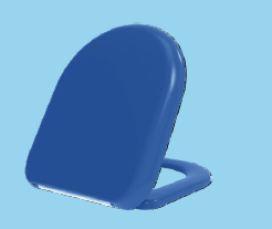Euroshowers Rainbow D-One Soft Close Toilet Seat | 5 Colours | Duroplast