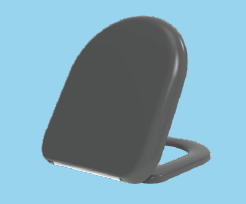 Euroshowers Rainbow D-One Soft Close Toilet Seat | 5 Colours | Duroplast