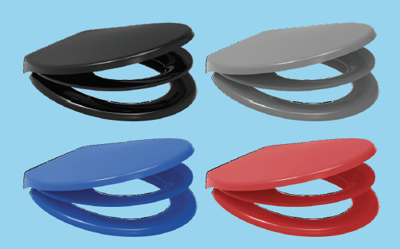 Euroshowers Family Toilet Seat with Built-In Child Seat | 5 Colours | Soft Close