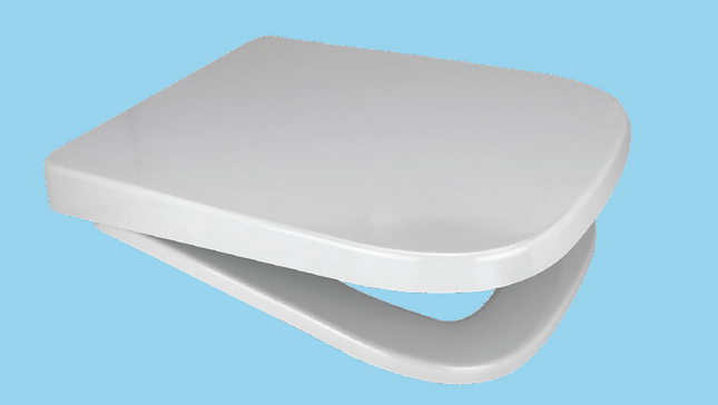 Euroshowers V20 Square D-Shape Soft Close Toilet Seat | 5 Colours | Duroplast