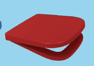 Euroshowers V20 Square D-Shape Soft Close Toilet Seat | 5 Colours | Duroplast