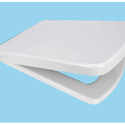 Euroshowers Smiley Square Soft Close Toilet Seat | White | Duroplast