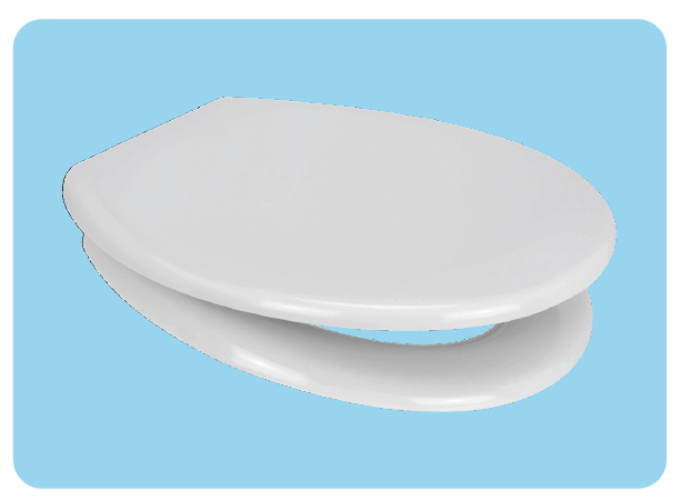 Euroshowers Opal One Universal Soft Close Toilet Seat | White | Duroplast