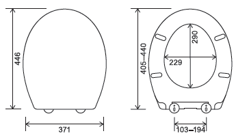 Euroshowers Ettan Soft Close Toilet Seat | White | Duroplast | Standard Shape