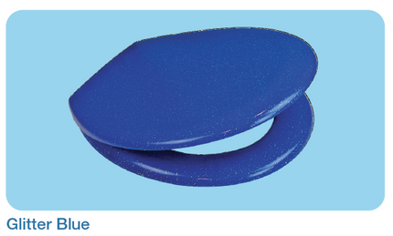 Euroshowers Rainbow Glitter Soft Close Toilet Seat | 3 Glitter Colours | Duroplast