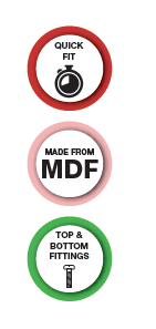 Euroshowers MDF Wood Effect Toilet Seat | 10 Wood Finishes | Top & Bottom Fix