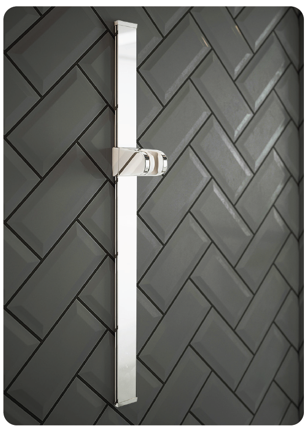 Euroshowers Quick Shower Slide Rail | 750mm | Aluminium | No Drill