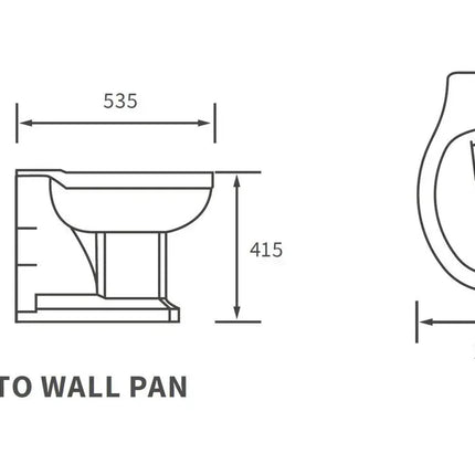 Traditional Back to Wall WC with Soft Close Seat | Classic Design