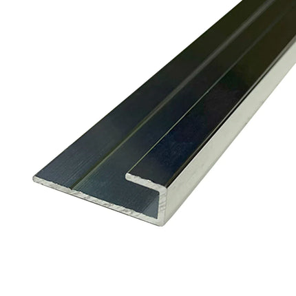 Wetwall Alloy Trims - Premium Edge Profiles & Corner Seals for Alloy Collection Polished silver End Cap 2440mm