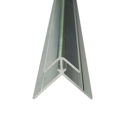 Wetwall Alloy Trims - Premium Edge Profiles & Corner Seals for Alloy Collection Polished silver External Corner 2440mm