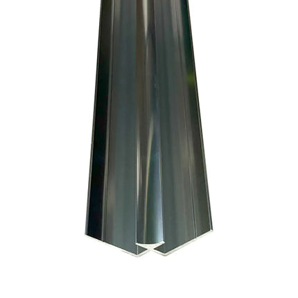 Wetwall Alloy Trims - Premium Edge Profiles & Corner Seals for Alloy Collection Polished silver Internal corner 2440mm