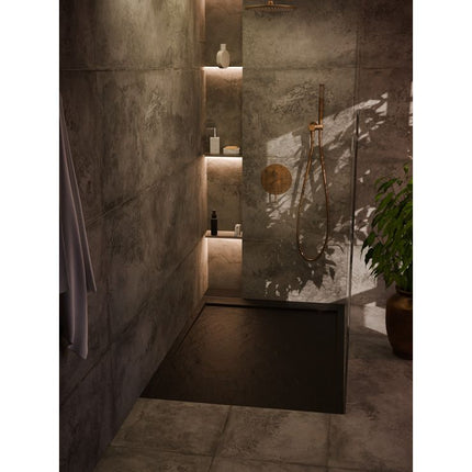 Ambience 30mm Slate Rectangular Tray & Waste 800mm Depth