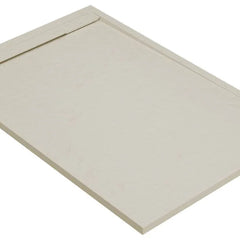 Ambience 30mm Slate Rectangular Tray & Waste 800mm Depth Latte