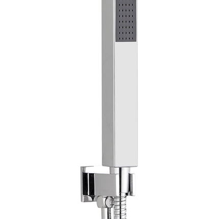 Square Outlet Elbow with Wall Bracket, Flex & Handset