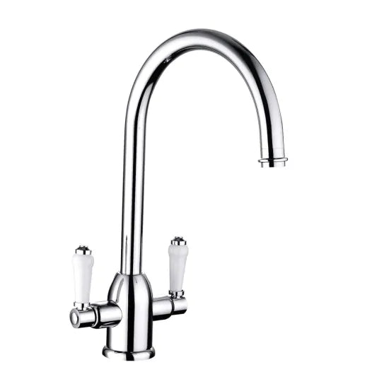 Trisen Jerem Chrome Two Handle Kitchen Mixer Tap | WRAS Approved | Lifetime Guarantee