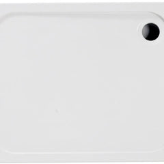 45mm Low Profile Rectangular Tray & Waste - White