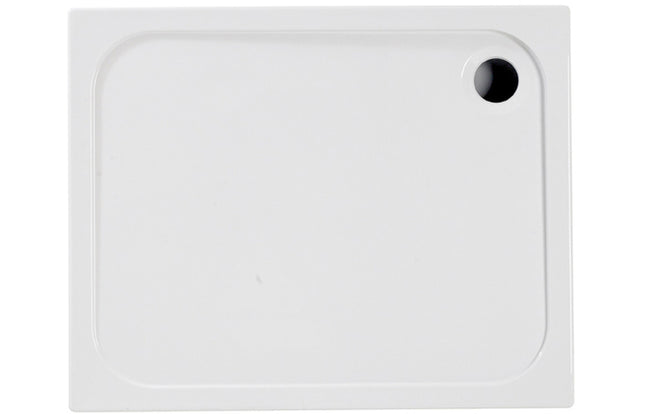 45mm Low Profile Rectangular Tray & Waste - White