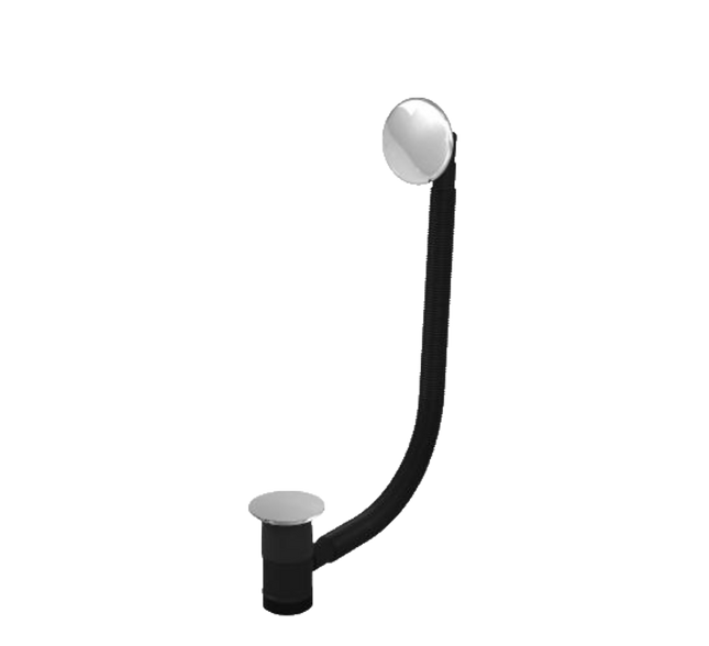 TOP-FIX Bath Waste & Overflow 40mm Pop-Up | Installs from Above | Chrome, Black & Brass Chrome