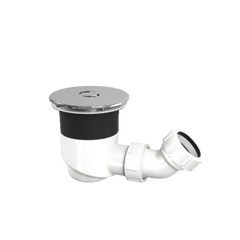 TOP-FIX Shower Tray Waste 90mm Fast-Flow | Installs from Above | Chrome, Black & Brass Chrome