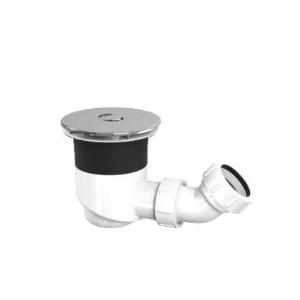 TOP-FIX Shower Tray Waste 90mm Fast-Flow | Installs from Above | Chrome, Black & Brass Chrome