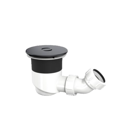 TOP-FIX Shower Tray Waste 90mm Fast-Flow | Installs from Above | Chrome, Black & Brass Matt Black