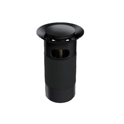 TOP-FIX Slotted Basin Waste Pop-Up 32mm with Overflow | Installs from Above | Chrome, Black & Steel Matt Black