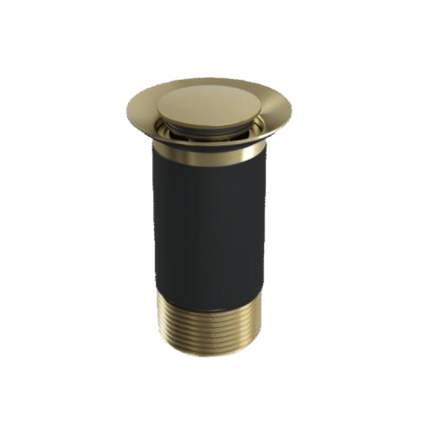 TOP-FIX Unslotted Basin Waste Pop-Up 32mm | Installs from Above | Chrome, Black & Steel Brushed Brass