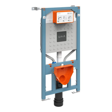 VitrA V-Fix Prime Wall-Hung WC Frame & Concealed Cistern | 3/6L Dual Flush