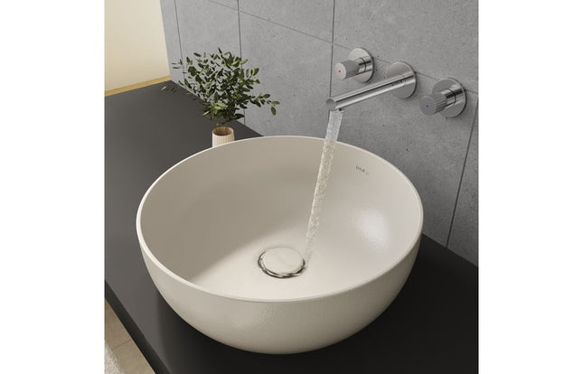 VitrA Outline 405x405mm Recycled Ceramic Basin | Matt Taupe | 0 Tap Holes