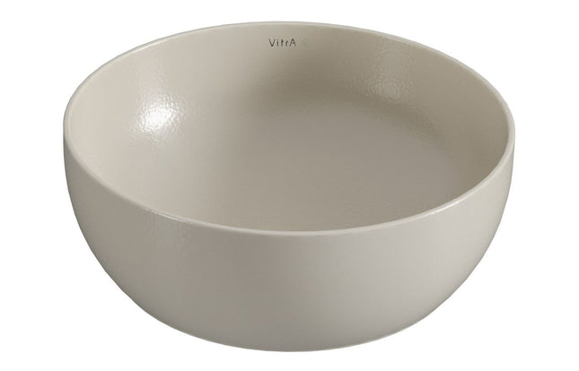 VitrA Outline 405x405mm Recycled 0TH Basin Only - Matt Taupe