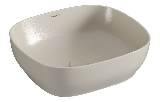 VitrA Outline 475x420mm Recycled 0TH Basin Only - Matt Taupe